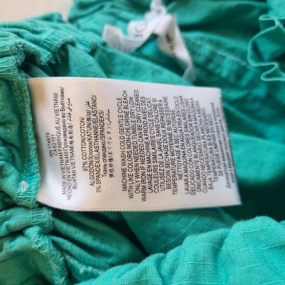 Bcbgeneration Paper Bag Shorts Drawstring Teal Wo… - image 5